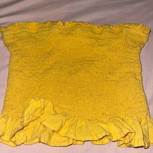Yellow tube top
